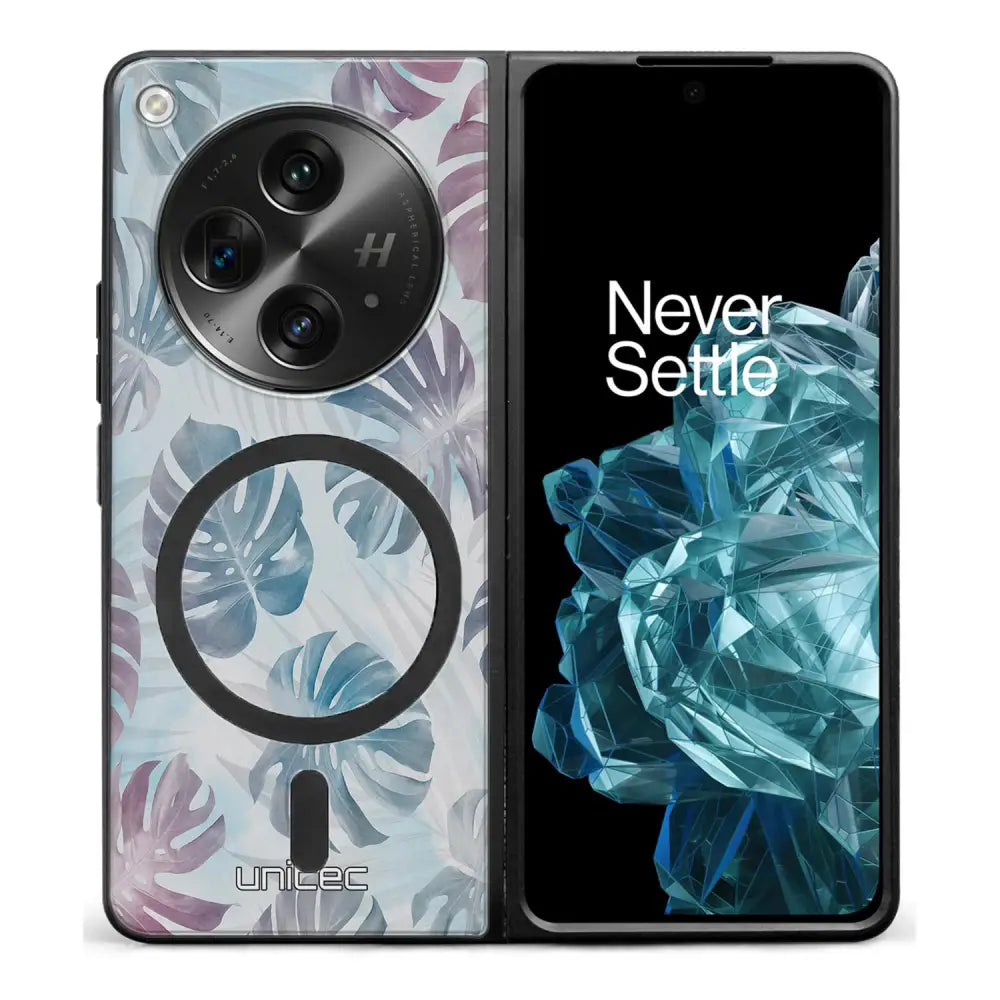 OnePlus Open kukka suojakuoret - Monstera Texture