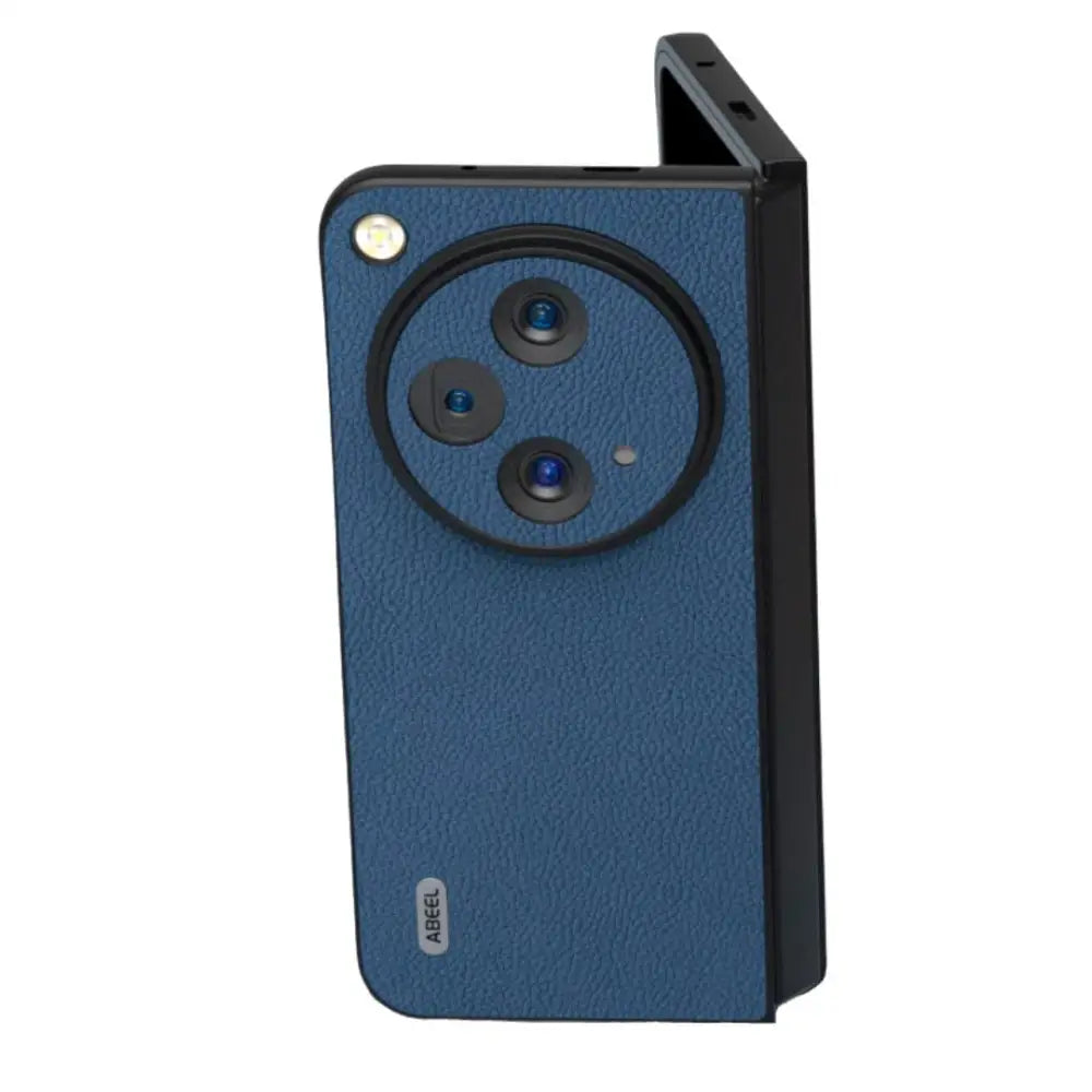 OnePlus Open nahkainen suojakuori sininen