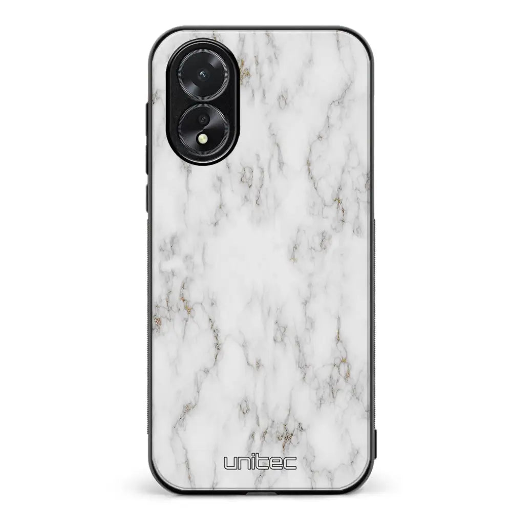 Oppo A38 marmori suojakuoret - White Marble - Ei