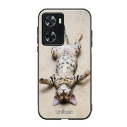 Oppo A77 kissa suojakuoret - Relaxing Cat - Ei