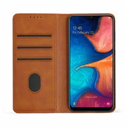 Samsung A20s Unitec Lompakko Suojakotelo Ruskea