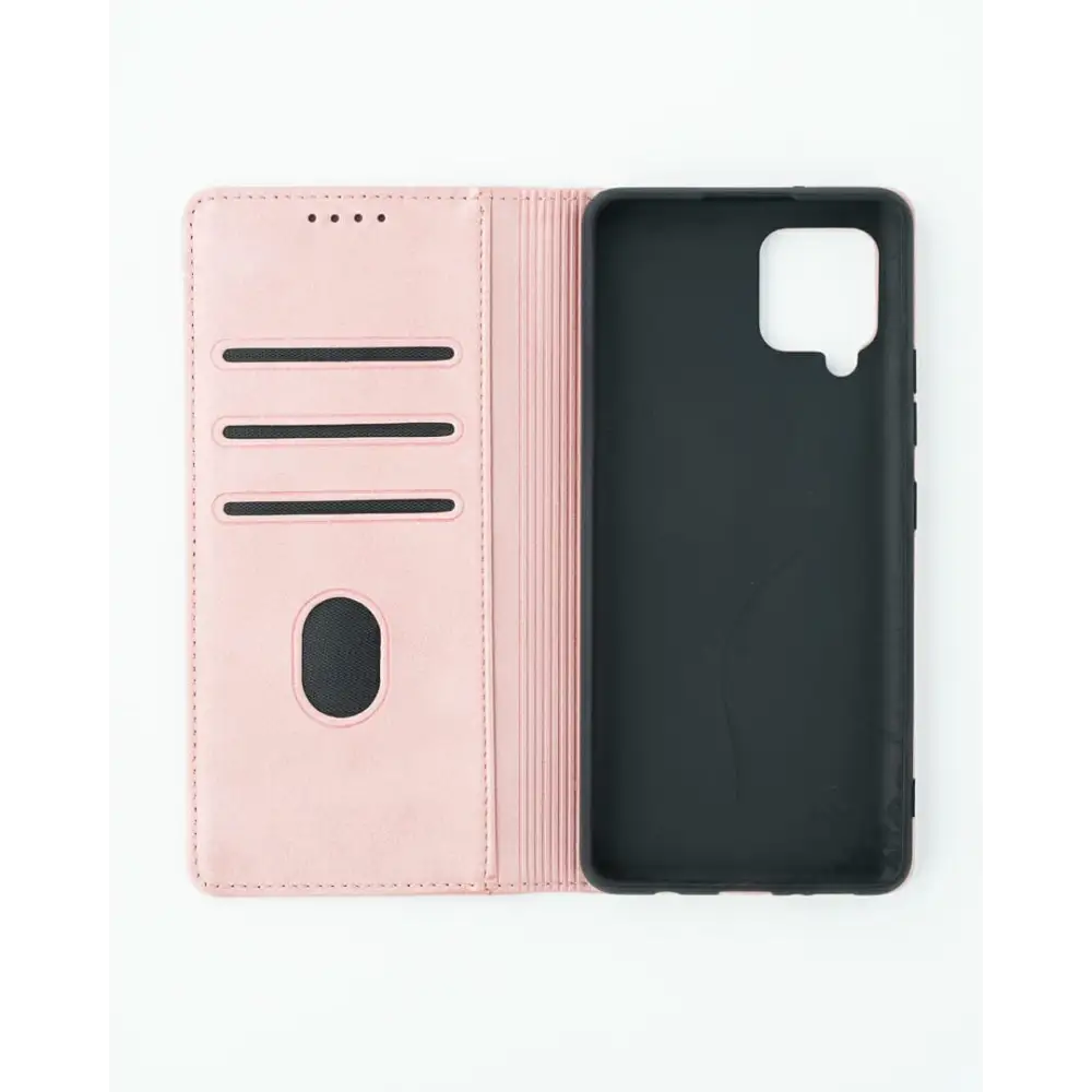 Samsung A42 5G Unitec Lompakko Suojakotelo Ruusukulta