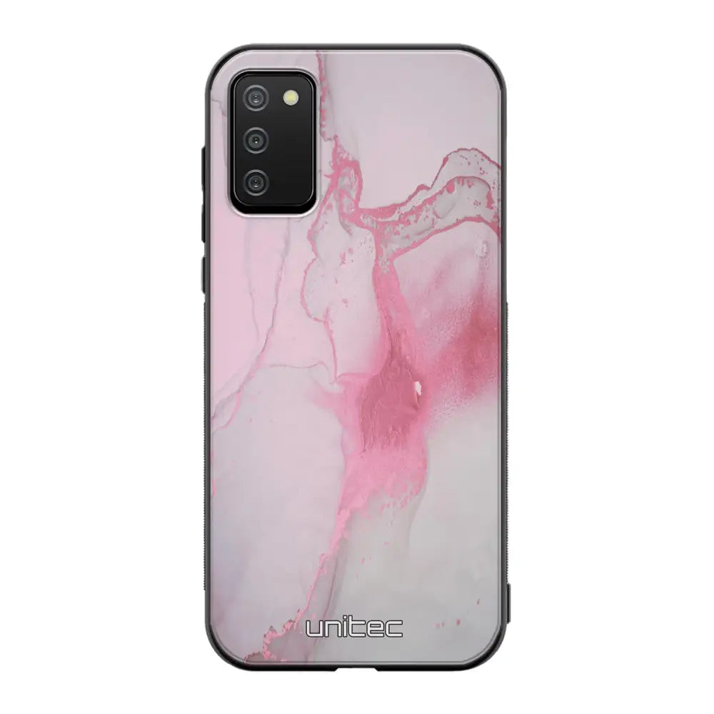 Samsung Galaxy A02s marmori suojakuoret - Pink Pok Rie - Ei