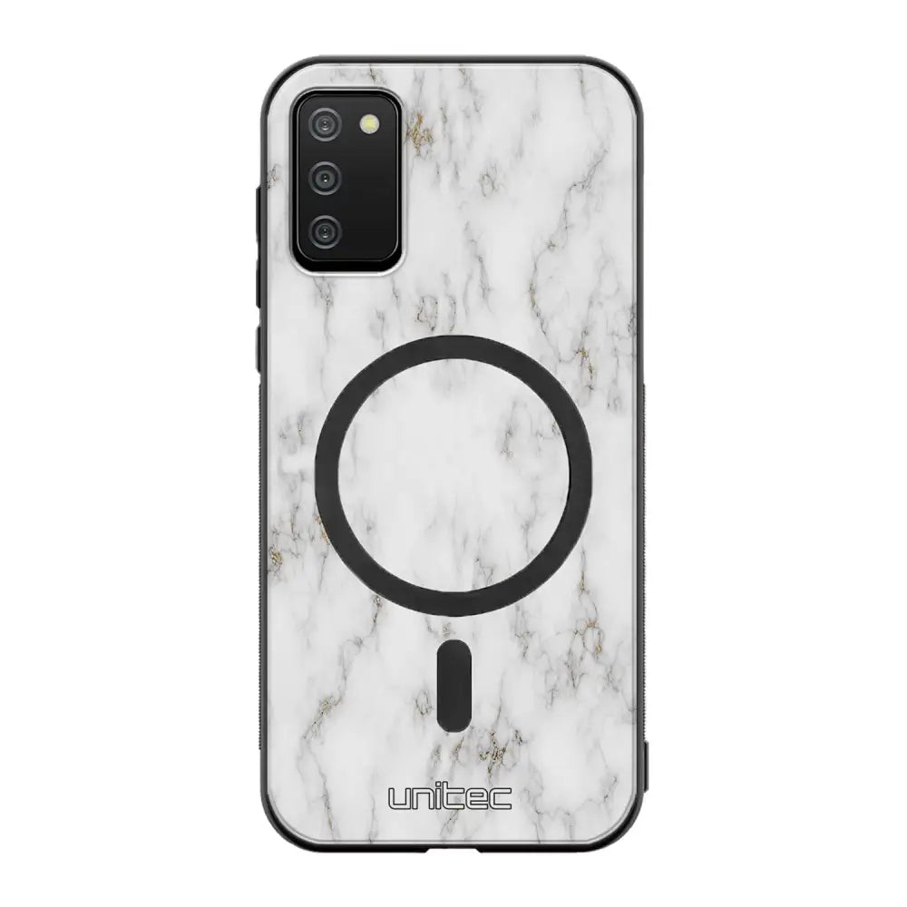 Samsung Galaxy A02s marmori suojakuoret - White Marble