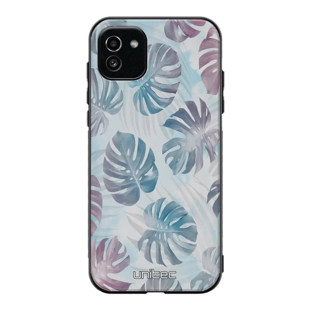 Samsung Galaxy A03 kukka suojakuoret - Monstera Texture - Ei