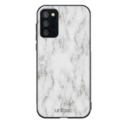 Samsung Galaxy A03s marmori suojakuoret - White Marble - Ei