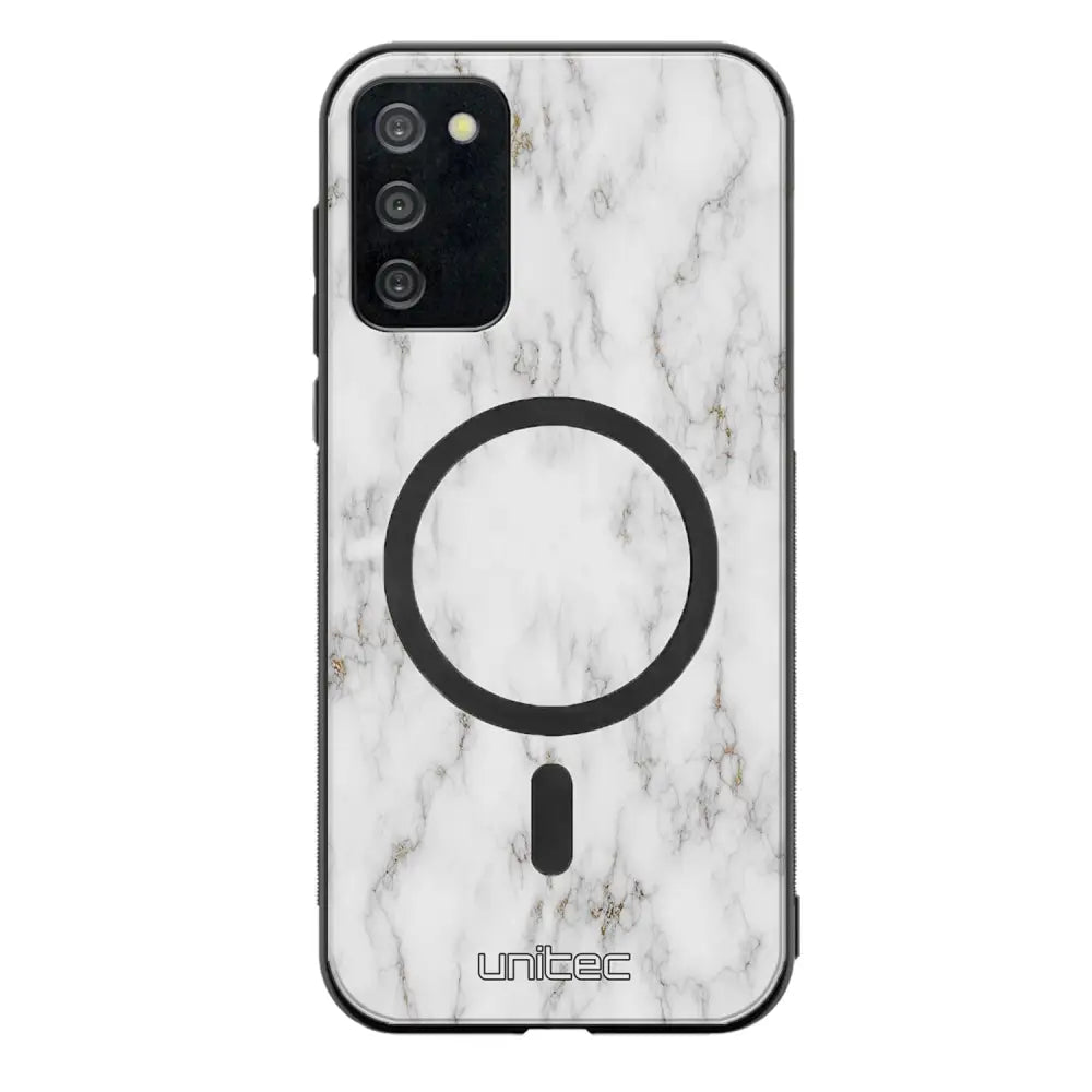 Samsung Galaxy A03s marmori suojakuoret - White Marble