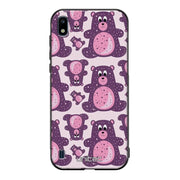 Samsung Galaxy A10 suojakuoret - Purple Teddy Bear - Ei