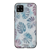Samsung Galaxy A12 kukka suojakuoret - Monstera Texture - Ei