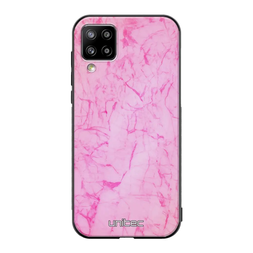 Samsung Galaxy A12 marmori suojakuoret - Light Pink Marble - Ei