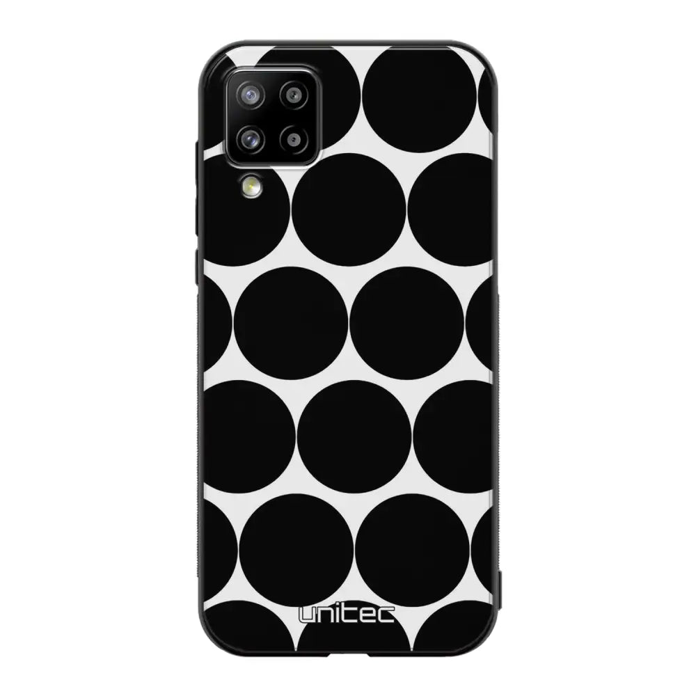 Samsung Galaxy A12 pallo suojakuoret - Musta Pallo - Ei