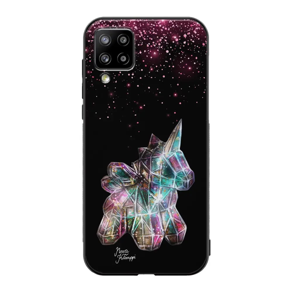 Samsung Galaxy A12 unicorn suojakuoret - Pinkki - Noora Kämppi - Ei
