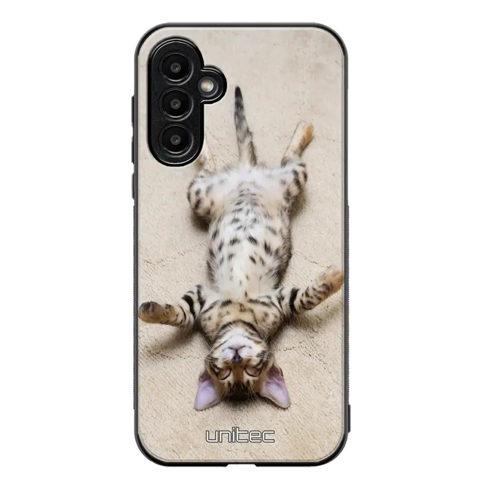 Samsung Galaxy A13 5G kissa suojakuoret - Relaxing Cat - Ei