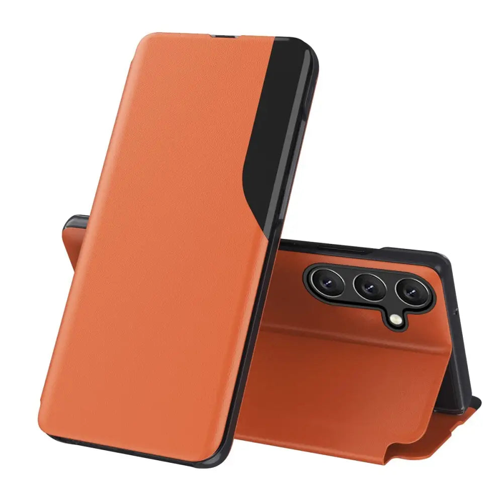 Samsung Galaxy A15 Flip suojakuori - Oranssi