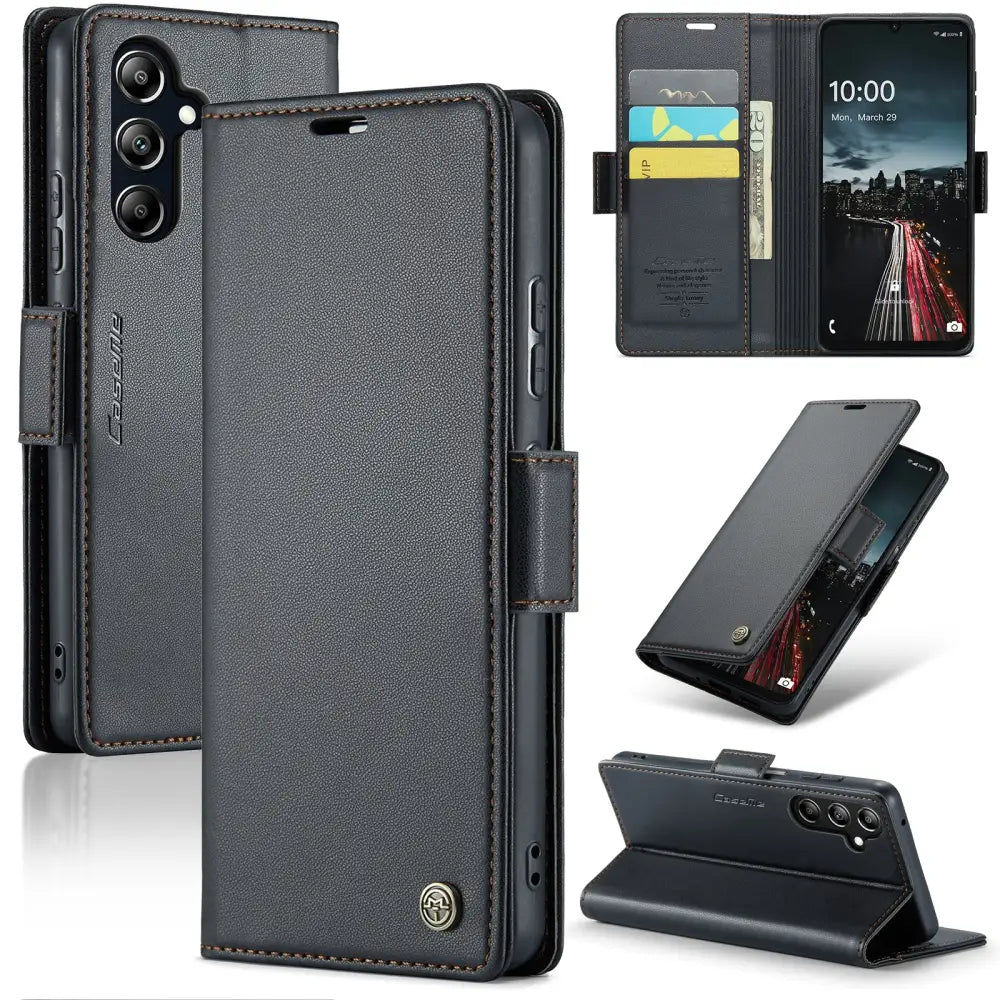 Samsung Galaxy A16 Lompakkokotelo RFID - Musta - CaseMe