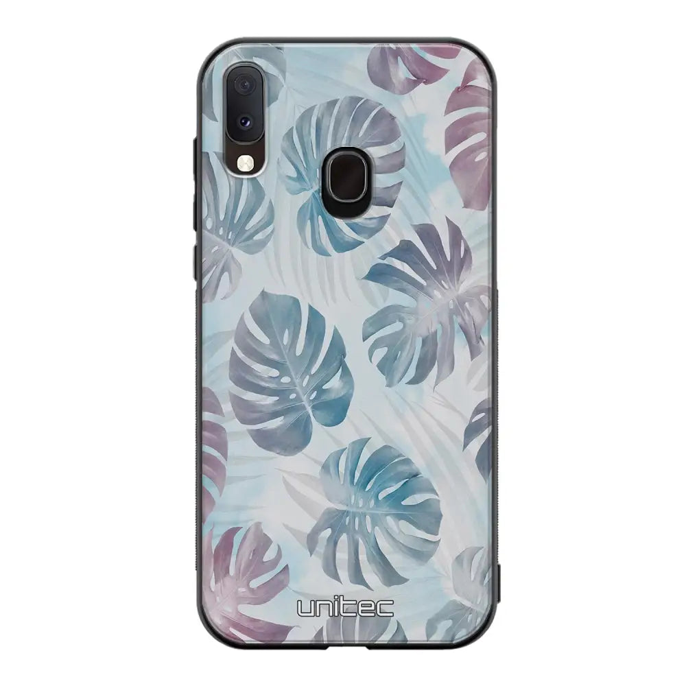 Samsung Galaxy A20e kukka suojakuoret - Monstera Texture - Ei