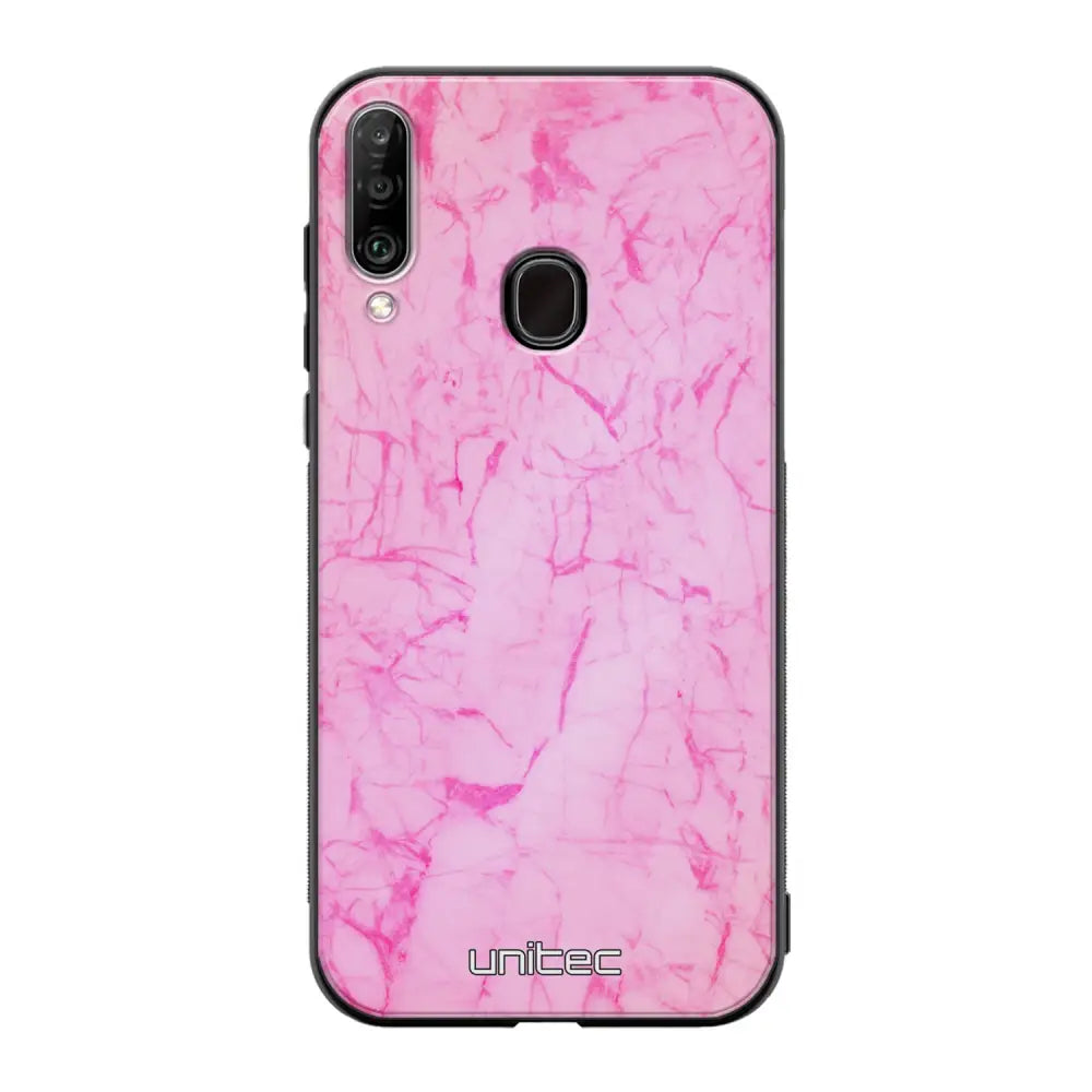 Samsung Galaxy A20s marmori suojakuoret - Light Pink Marble - Ei