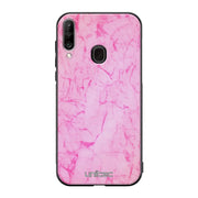 Samsung Galaxy A20s marmori suojakuoret - Light Pink Marble - Ei