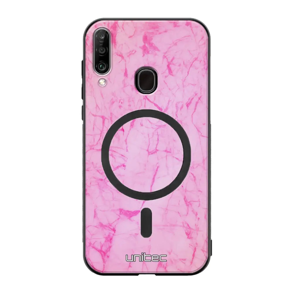 Samsung Galaxy A20s marmori suojakuoret - Light Pink Marble