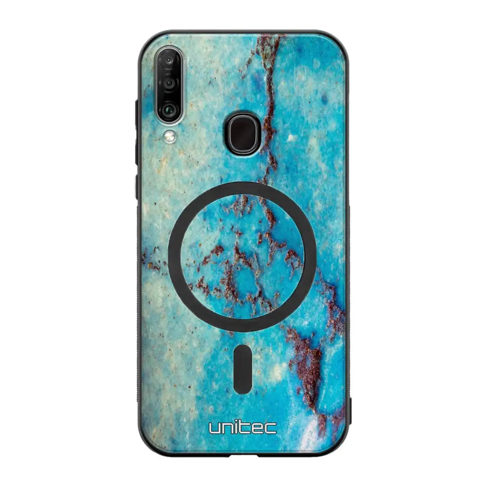 Samsung Galaxy A20s marmori suojakuoret - Turquoise Marble