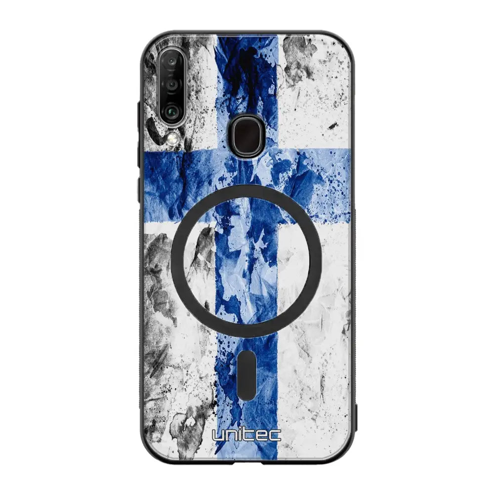 Samsung Galaxy A20s suojakuoret - Painted Finnish Flag