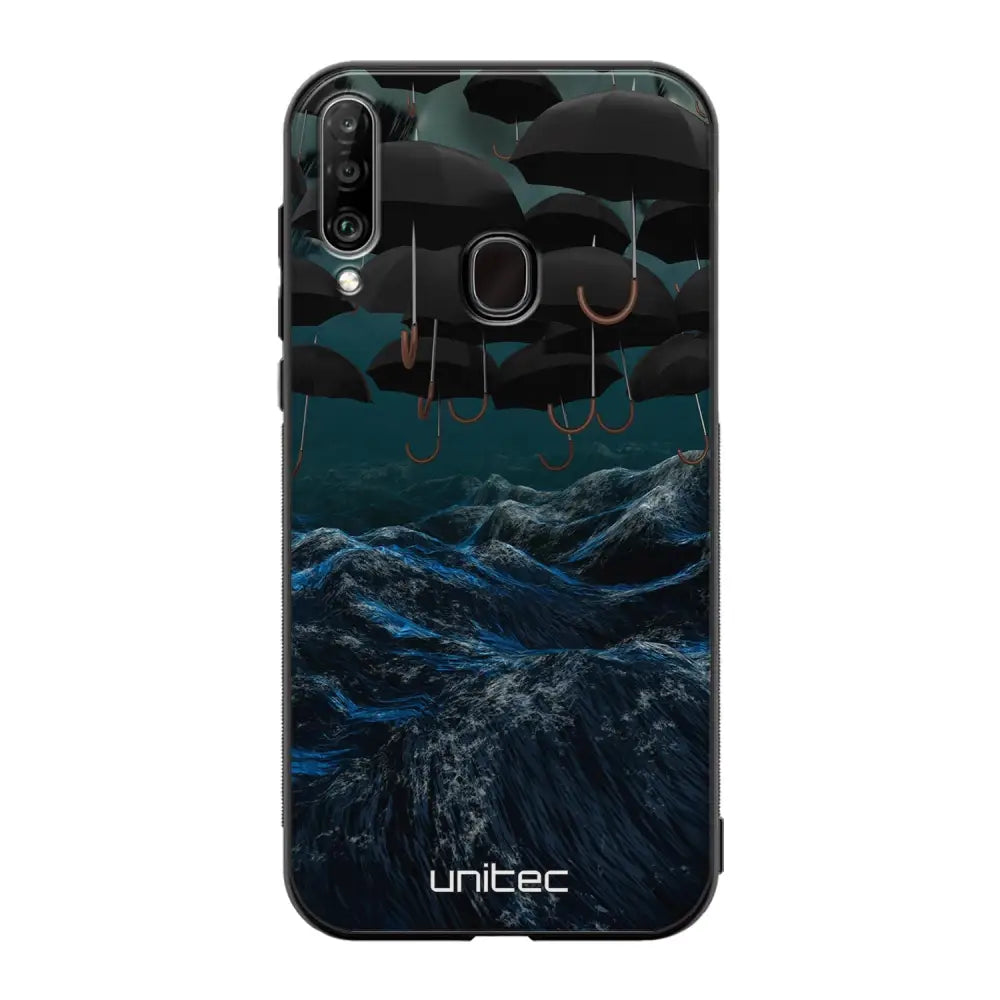 Samsung Galaxy A20s suojakuoret - Umbrella Storm - Ei