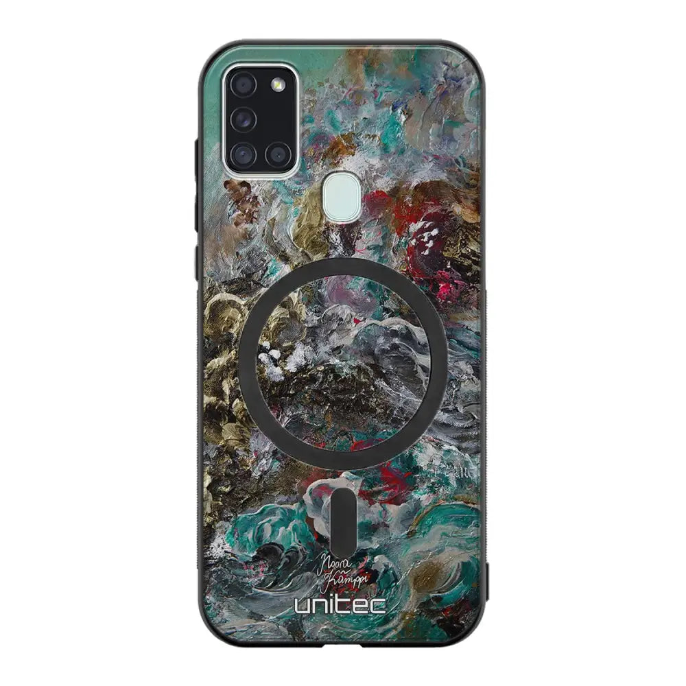 Samsung Galaxy A21s modern art suojakuoret - Heart Knows - Noora Kämppi