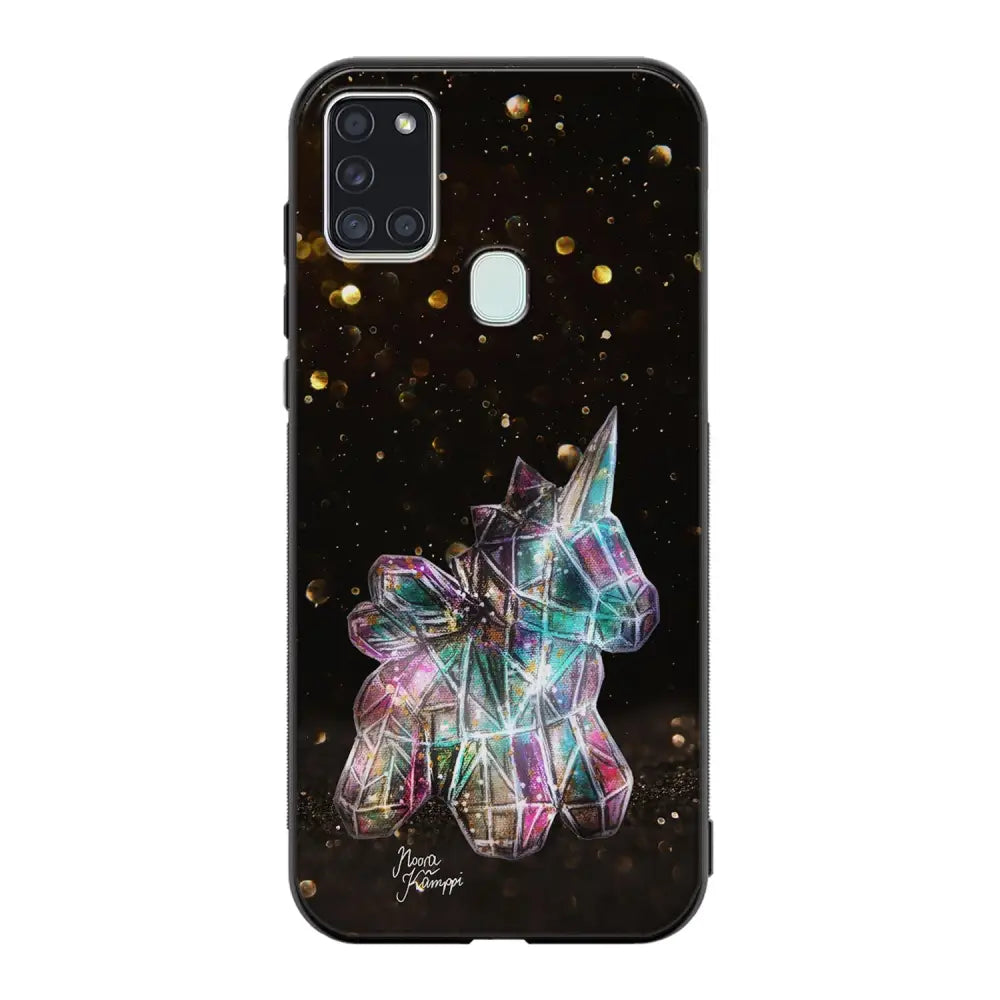 Samsung Galaxy A21s unicorn suojakuoret - Kulta - Noora Kämppi - Ei