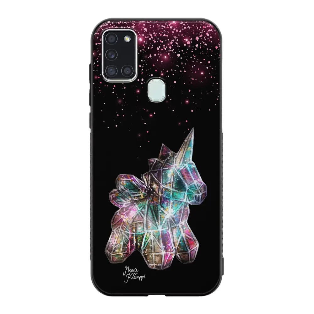 Samsung Galaxy A21s unicorn suojakuoret - Pinkki - Noora Kämppi - Ei