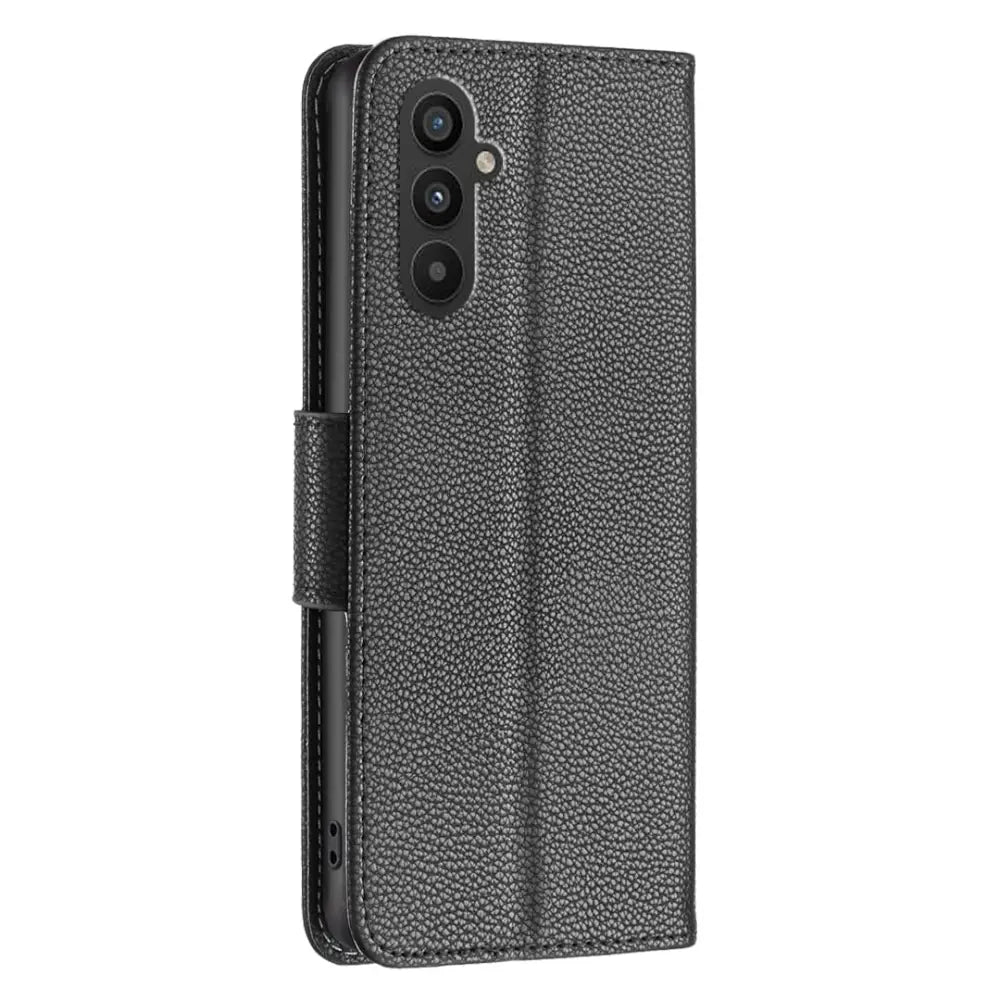 Samsung Galaxy A25 5G Lompakko suojakotelo - Musta tekstuuri