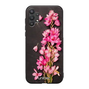 Samsung Galaxy A32 kukka suojakuoret - Pink Flowers - Ei