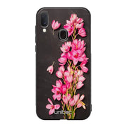 Samsung Galaxy A40 kukka suojakuoret - Pink Flowers - Ei