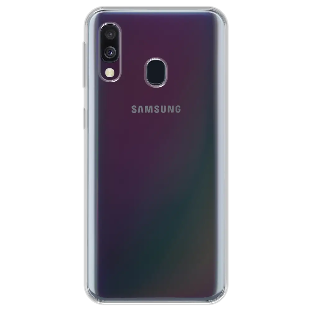 Samsung Galaxy A40 Silikonikuori - Läpinäkyvä