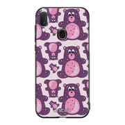 Samsung Galaxy A40 suojakuoret - Purple Teddy Bear - Ei