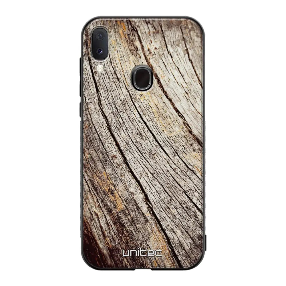 Samsung Galaxy A40 suojakuoret - Wooden Stump - Ei