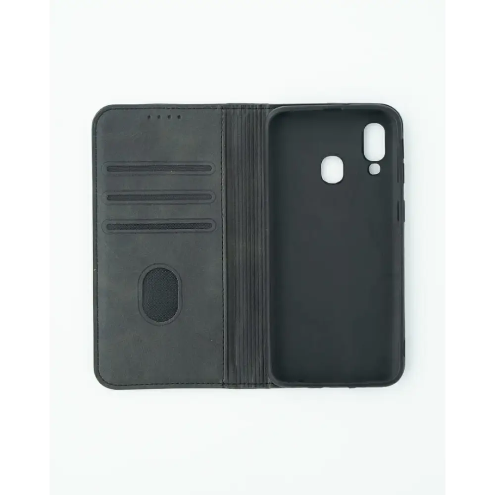 Samsung Galaxy A40 Unitec Lompakko Suojakotelo Musta
