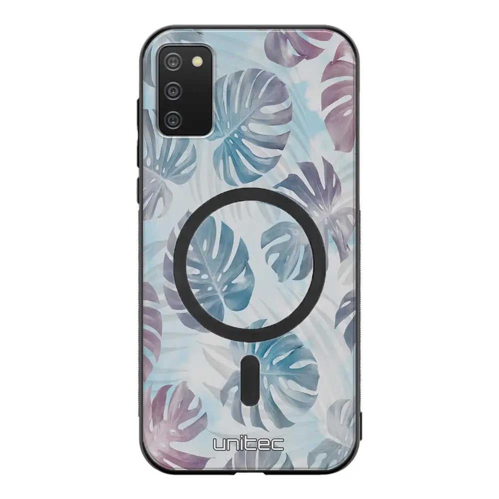 Samsung Galaxy A41 kukka suojakuoret - Monstera Texture