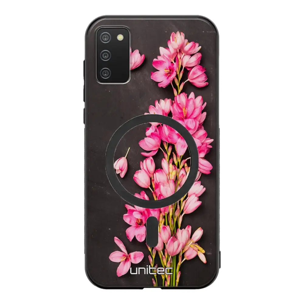Samsung Galaxy A41 kukka suojakuoret - Pink Flowers