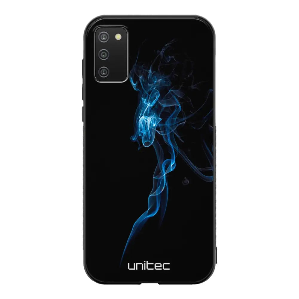 Samsung Galaxy A41 suojakuoret - Blue Smoke On Black - Ei