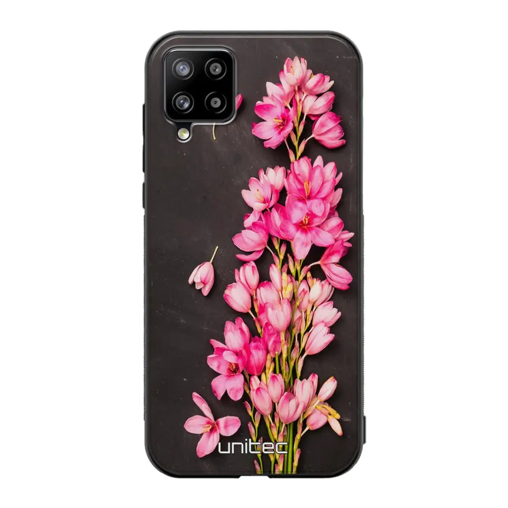 Samsung Galaxy A42 kukka suojakuoret - Pink Flowers - Ei