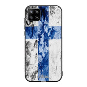 Samsung Galaxy A42 suojakuoret - Painted Finnish Flag - Ei