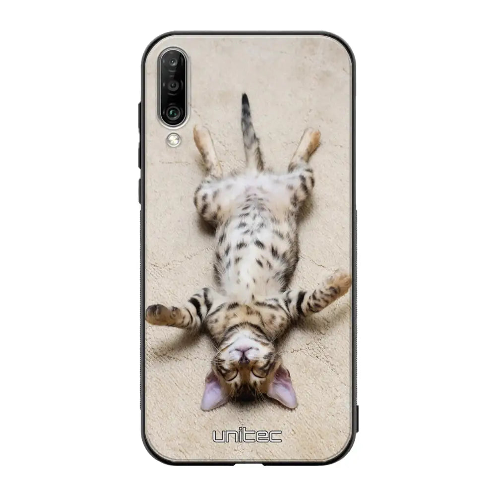 Samsung Galaxy A50 kissa suojakuoret - Relaxing Cat - Ei