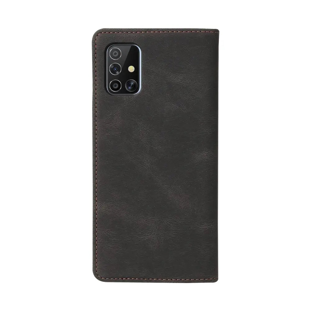 Samsung Galaxy A51 4G lompakko suojakuori Musta