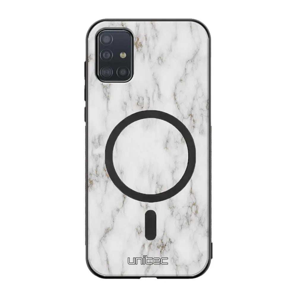 Samsung Galaxy A51 4G marmori suojakuoret - White Marble