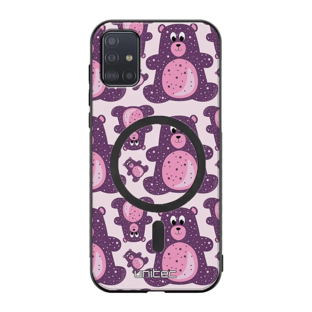 Samsung Galaxy A51 4G suojakuoret - Purple Teddy Bear