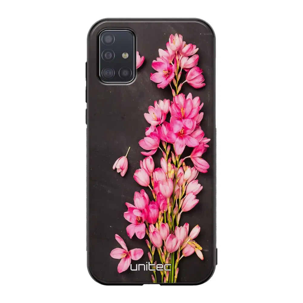 Samsung Galaxy A51 5G kukka suojakuoret - Pink Flowers - Ei