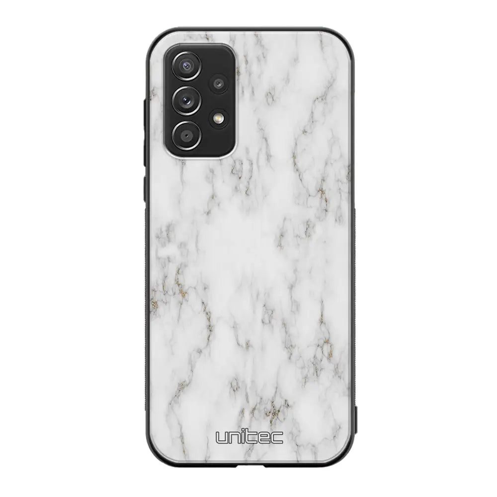 Samsung Galaxy A52 4G marmori suojakuoret - White Marble - Ei