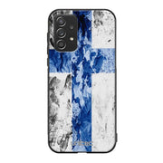 Samsung Galaxy A52 4G suojakuoret - Painted Finnish Flag - Ei