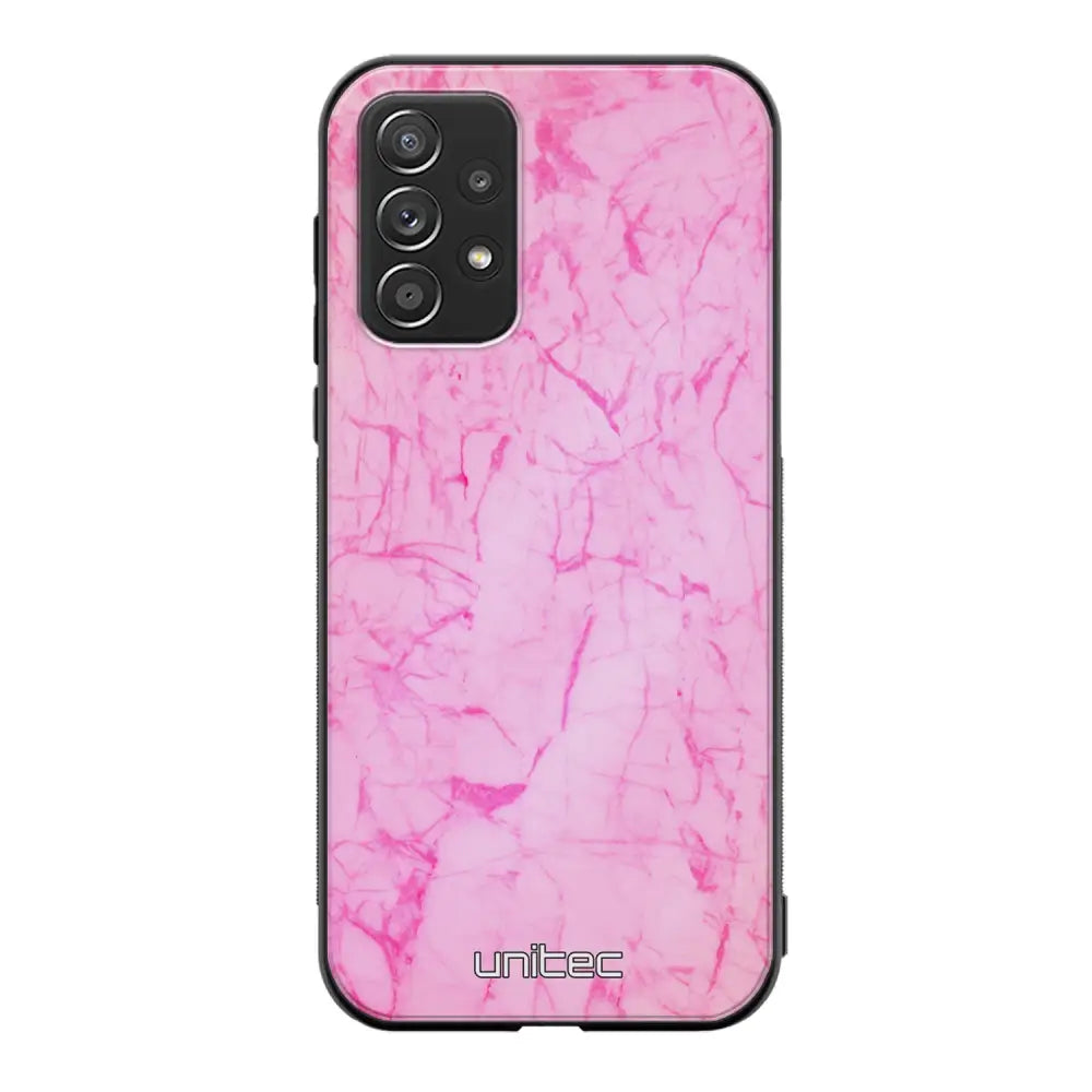 Samsung Galaxy A52 5G marmori suojakuoret - Light Pink Marble - Ei