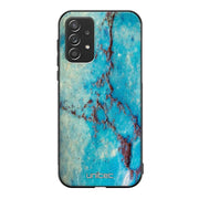 Samsung Galaxy A52 5G marmori suojakuoret - Turquoise Marble - Ei
